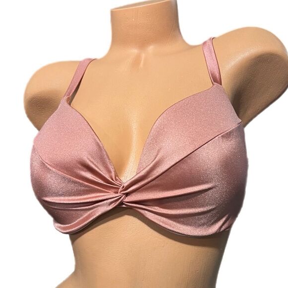 Victorias Secret Swim Twist Removable Push-Up Padding Bra Bikini top Canyon Rose - Picture 4 of 10